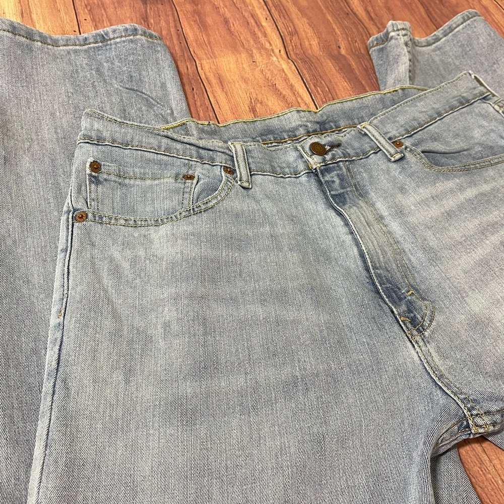 Men’s Levi's Blue Straight Jeans Classic Style W38 L34 - Picture 5 of 15